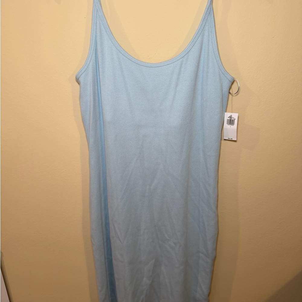 Old Navy Light Blue Mini Slip Dress